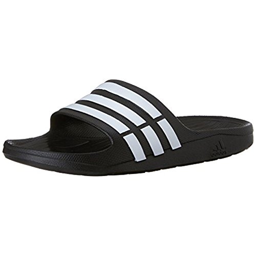 adidas Duramo Slide Sandal,Black/White/Black,13 M US