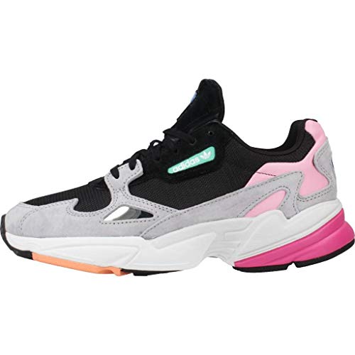 Adidas Falcon W, Zapatillas de Deporte para Mujer, Negro (Negbás/Grasua 000), 37 1/3 EU
