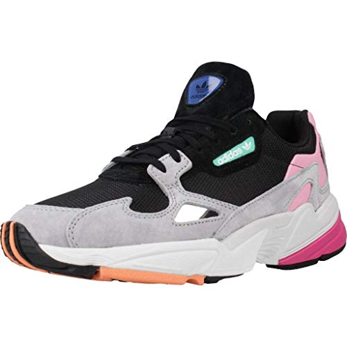 Adidas Falcon W, Zapatillas de Deporte para Mujer, Negro (Negbás/Grasua 000), 37 1/3 EU
