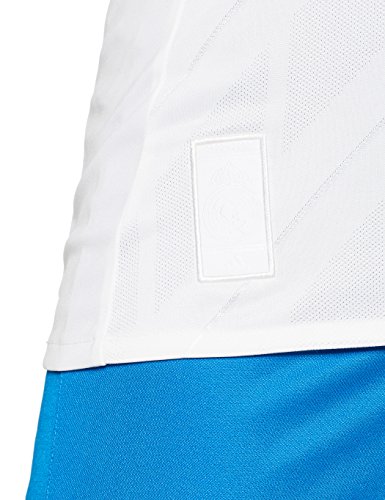 adidas H JSY W Camiseta 1ª Equipación Real Madrid 2017-2018, Mujer, Blanco/azuint, XS
