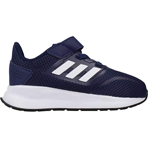 adidas Runfalcon I, Zapatillas de Gimnasio Unisex Niños, Azul Oscuro/Blanco Blanco/Negro Núcleo, 26.5 EU