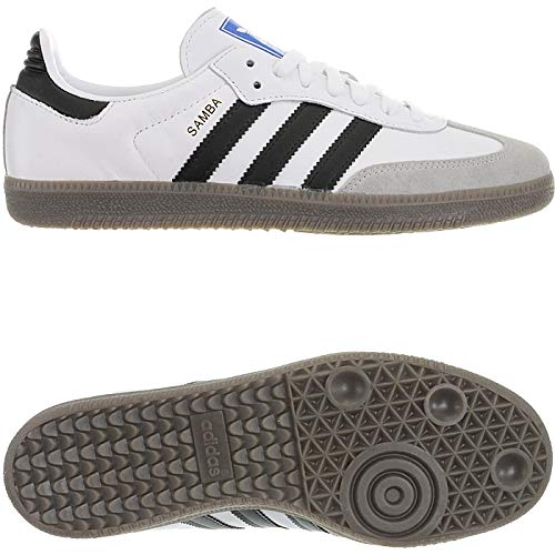 Adidas Samba OG, Zapatillas de Gimnasia para Hombre, Blanco (Footwear White/Core Black/Clear Granite 0), 40 2/3 EU