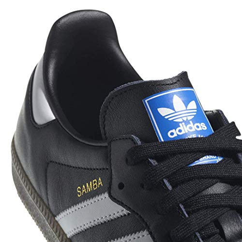 Adidas Samba zapatilla clásica de interior. Zapatilla de fútbol, negro (Negro/Blanco (Black/Running White)), 12 D(M) US