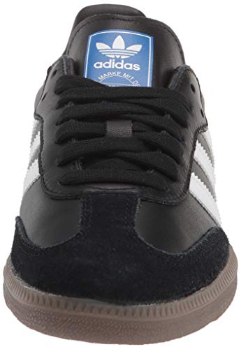 Adidas Samba zapatilla clásica de interior. Zapatilla de fútbol, negro (Negro/Blanco (Black/Running White)), 12 D(M) US