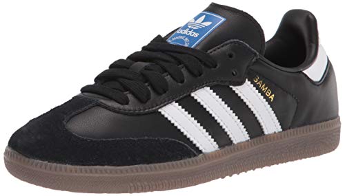 Adidas Samba zapatilla clásica de interior. Zapatilla de fútbol, negro (Negro/Blanco (Black/Running White)), 12 D(M) US