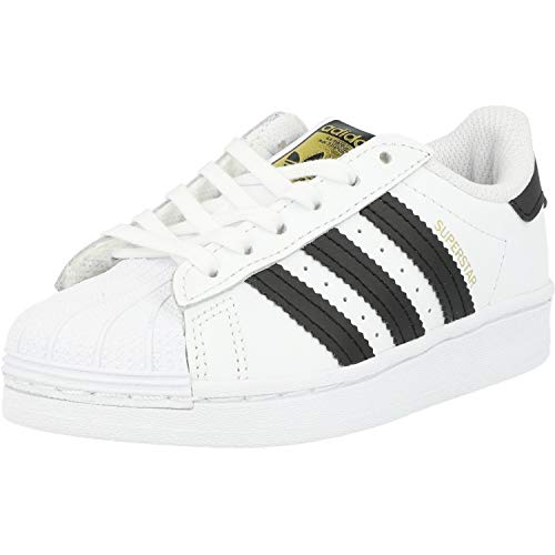 adidas Superstar, Sneaker Unisex-Child, Footwear White/Core Black/Footwear White, 38 EU