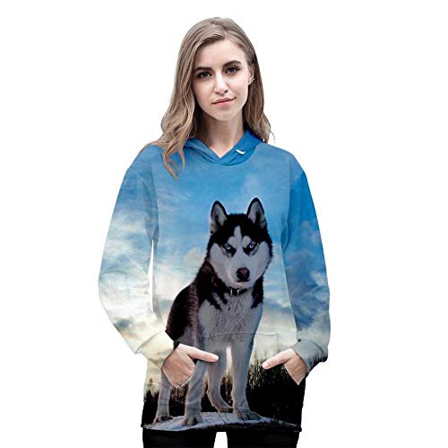 ADM6 Sudaderas con Capucha Impresas gráficas en 3D, Camisetas Unisex con Capucha,M