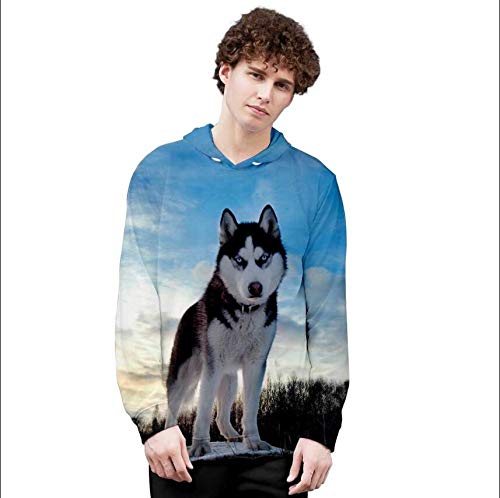 ADM6 Sudaderas con Capucha Impresas gráficas en 3D, Camisetas Unisex con Capucha,M