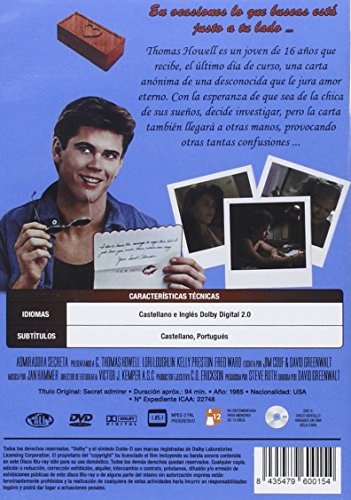 Admiradora Secreta DVD 1985 Secret Admirer