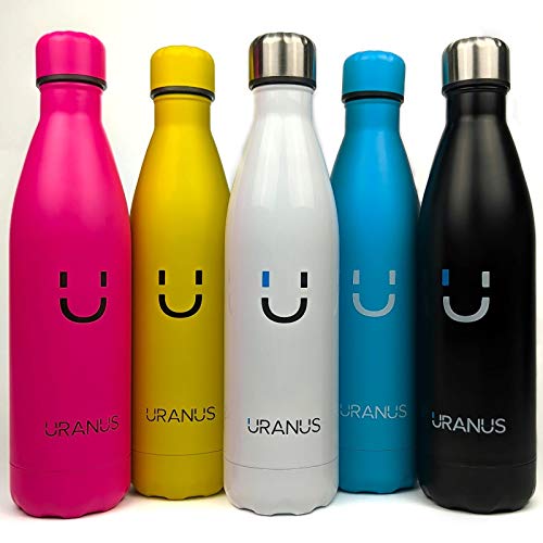 ADOPTA un Koala - Cantimplora Termal de Acero Inoxidable 750ml - Oficina, Deporte, Uso Diario - Mantiene Agua y Bebidas Frías y Calientes - Botella Ecológica - 100% Segura (Luxury White)