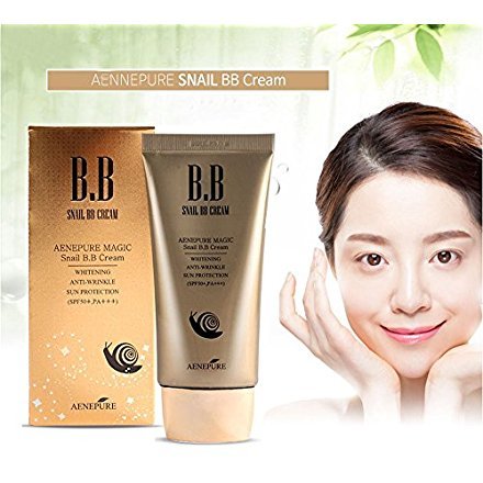 Aenepure Snail Bb Cream Spf50+, Pa +++ / Whitening, Anti-Wrinkle, Sun Protection/Korean Cosmetics