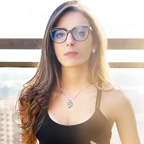 AEONSLOVE Collar de Plata para Mujer, Plata de Ley 925 Mascota Pata Collar de Huesos de Perro Colgante Joyería con Regalo de Embalaje Mejor para Mujeres Esposa de Niñas