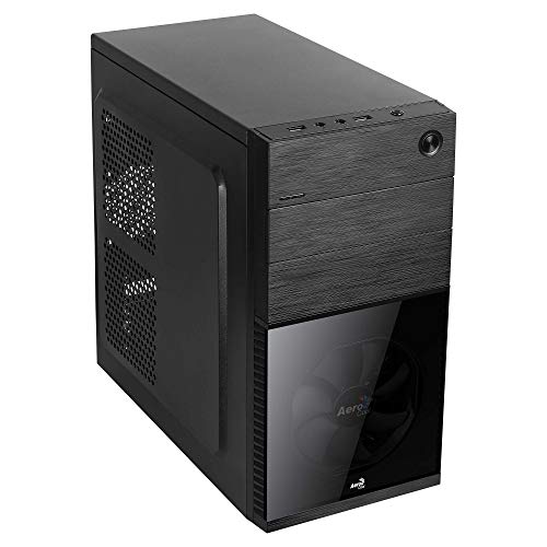 Aerocool CS105BK caja de ordenador micro atx y mini-itx, ventilador frontal, negro