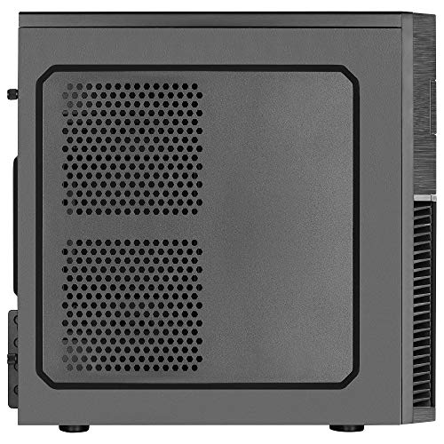 Aerocool CS105BK caja de ordenador micro atx y mini-itx, ventilador frontal, negro