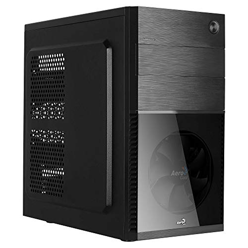 Aerocool CS105BK caja de ordenador micro atx y mini-itx, ventilador frontal, negro