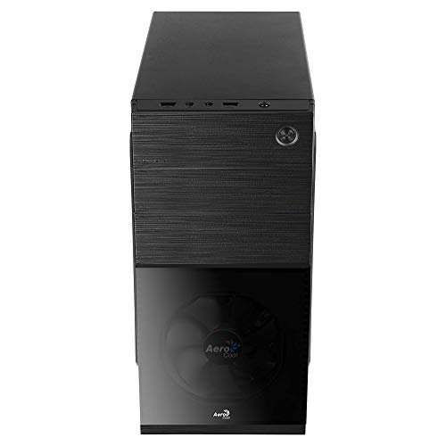 Aerocool CS105BK caja de ordenador micro atx y mini-itx, ventilador frontal, negro