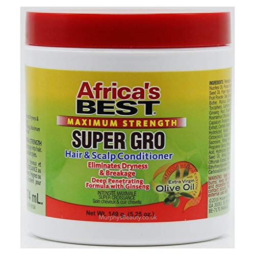 AFRICA'S BEST - Acondicionador Super Gro Max 5.25 Oz 157,5 ml
