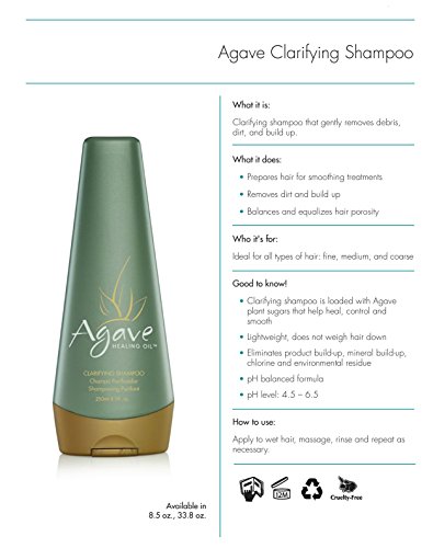 Agave Clarify Champú profesional de limpieza profunda - 250 ml