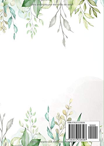 Agenda 2019 2020 Semana Vista: Agenda 2019/2020 18 meses: Organiza tu día - Agenda semanal - Julio 2019 a Diciembre 2020 - español - diseño floral