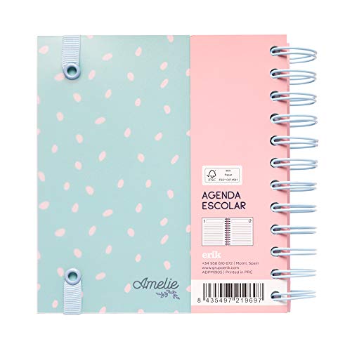 Agenda escolar 2019/2020 día página M Amelie