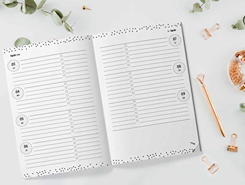 Agenda Escolar 2020 2021: Agenda semana vista 2020 2021 Planner Organizador semanal Planificador semanal vista Agendas, Calendario, Planificador mensual - agosto 2020 - julio 2021