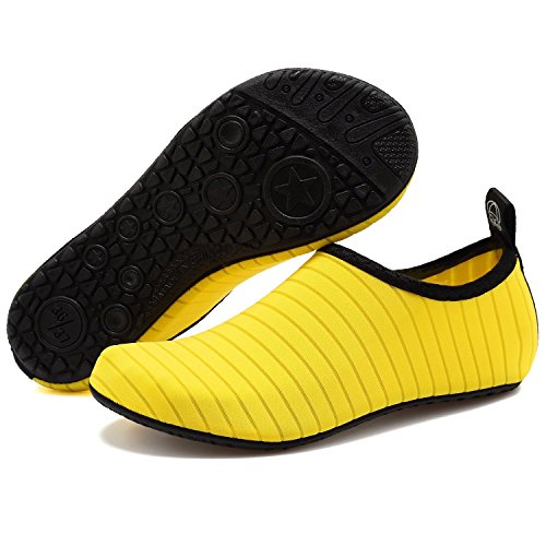 AGOLOD Unisex Zapatos de Color Water Shoes Piscina Playa de Agua Hombre de natación Calzado de Secado Rápido Respirable Soles