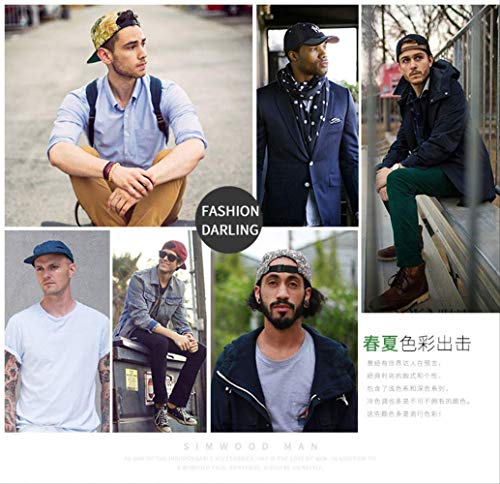 AHJSN Sombrero de Hombre Otoño e Invierno al Aire Libre Gorra de Viaje Gorra de béisbol de Viento británico Marino Ajustable hacia adelante