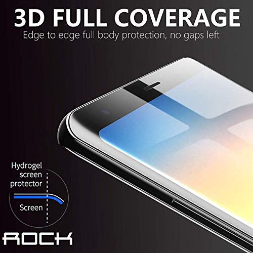 AICase Protector de Pantalla para Samsung Galaxy Note 9/Note 8 (Gel de hidrógeno Suave Aqua Flex, Alta definición, con Funda y Cobertura de Pantalla Completa), diseño antihuellas