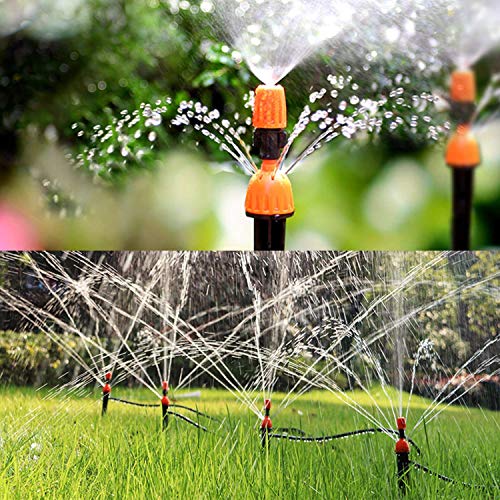Aiglam Sistema de riego de jardín, Micro Kit de riego por Goteo Riego automático Rociadores automáticos Kit de riego por Goteo Riego de jardín para Jardines, Macizo de Flores, Plantas de Patio (40M)