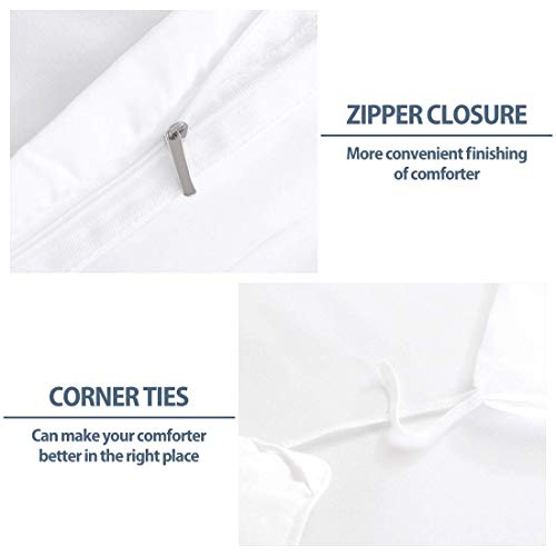 AIMILUX Juego de Funda de edredón y sábanas，Parque de Atracciones Noria，1（140 x 200cm）+2（50x80cm）