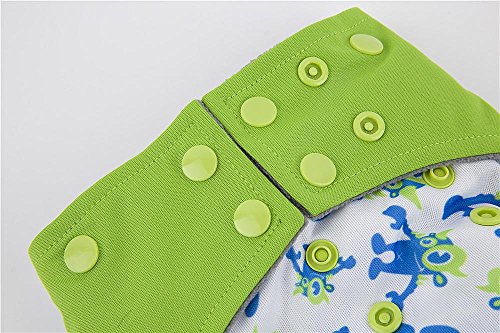 AIO. Pañal de noche en tela reutilizable y lavable para insertar el absorbente de bambú (A-04)