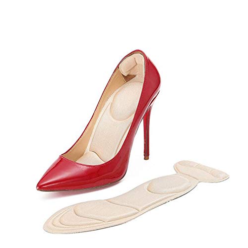Aiohdg - 3 Pares de Almohadillas para Plantillas insertadas en el talón, Espalda, Transpirable, Antideslizante para Zapatos de tacón Alto, Nuevas Plantillas para Soporte de Arco, 1