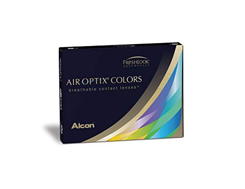 Air Optix Aqua Color 10096257 Lentes de Contacto, R 8.6, D 14.2, Dioptría 2.5, Color Gris - 2 Unidades