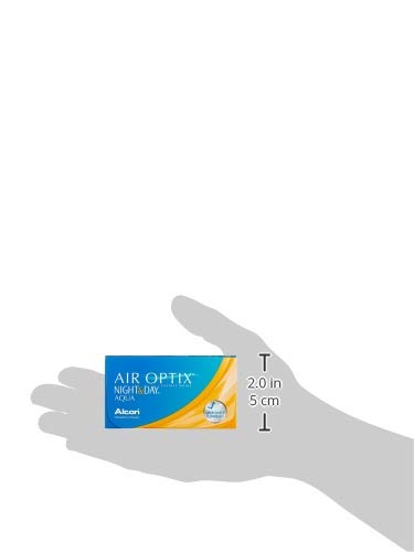 Air Optix Night & Day Aqua - Lentes de contacto mensuales blandas, 3 unidades