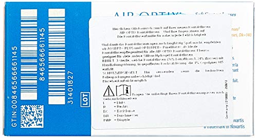 Air Optix Night & Day Aqua - Lentes de contacto mensuales blandas, 3 unidades