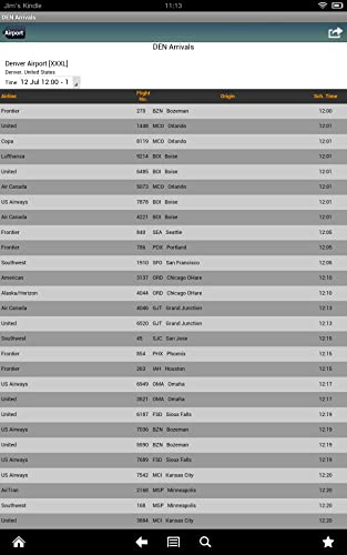 Airport Flight Tracker Arrivals and Departure