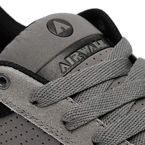 Airwalk Kids Brock Junior Skate Shoes Niños Cordones Deporte Casual Entrenadores Carbón