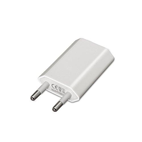 AISENS A110-0063 - Mini cargador USB (5V/1A) color blanco