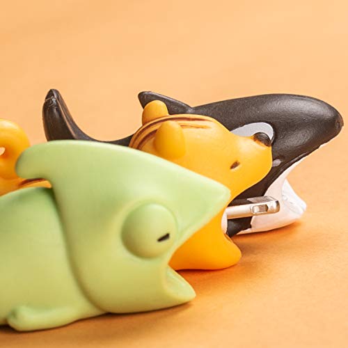 Aitsite Cable Bite Protector de Cable para iPhone Accessories (12-Paquete, Erizo + Panda + camaleón + Gato + tiburón Ballena + delfín + Ballena asesina + pingüino + Koala + Ardilla + Oveja + ratón)