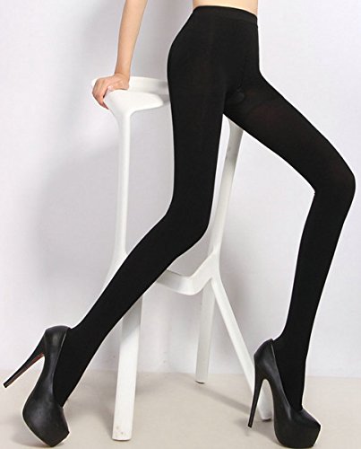 Aivtalk Medias Mallas de Compresión de Mujer Legging Pantimedias Elásticas Leotardos 980D Talla XL - Negro
