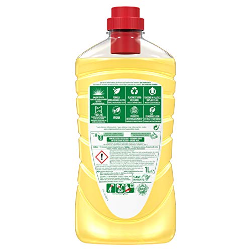 Ajax Boost Bicarbonato y Limón, Limpiador de Hogar - 1 L