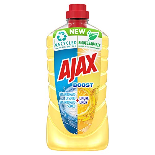 Ajax Boost Bicarbonato y Limón, Limpiador de Hogar - 1 L