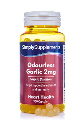 Ajo sin olor 2mg - ¡Bote para 1 año! - 360 cápsulas - SimplySupplements
