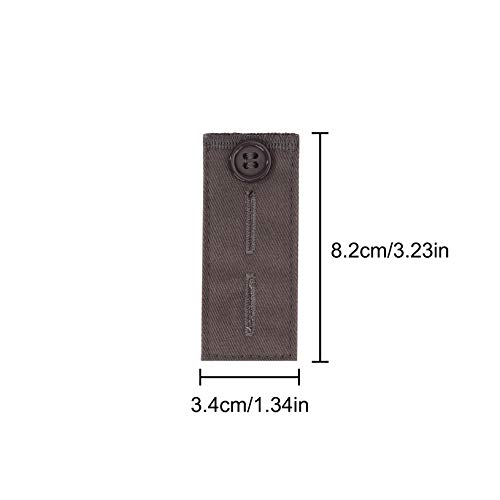 Ajustables de La Cintura Extensor de Cintura Reutilizables Botones Alargadores Con 2 Ojales para Pantalones Camisa Falda Vaquero 5 Piezas 8x3.5 cm