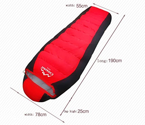 Al aire libre Bolsas de dormir Pluma / pato abajo Invierno Más grueso Camping -20 calor Camping Bolsas de dormir 2300 g , red