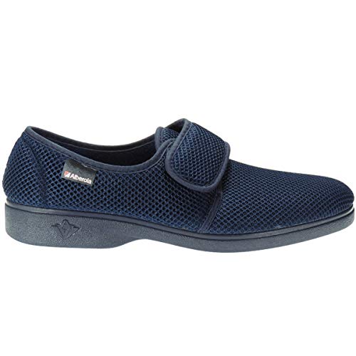 ALBEROLA T867 Zapatilla Cerrada Rejilla Ajuste Velcro Hombre Transpirable Antideslizante Perfumada Marino Talla 41
