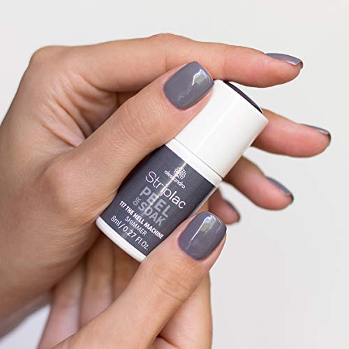 Alessandro Striplac Peel or Soak The Hell Machine – Esmalte de uñas LED azul brillante gris – Para uñas perfectas en 15 minutos – 1 x 8 ml