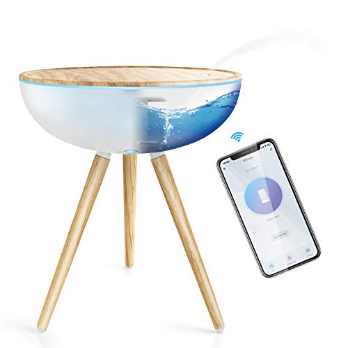 Alexa Difusor Aromaterapia WiFi, Maxcio Humidificador Ultrasónico 1000ml, Difusor Aceites Esenciales 3 Modos de Nieble Compatible Con Alexa y Google Home para Hogar, Oficina, Bebé