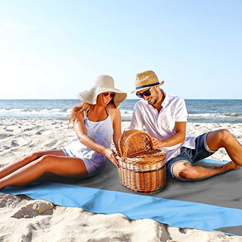 Alfombra de picnic, manta de picnic impermeable grande y facil de llevar 210 x 200cm.Medida ideal distanciamiento social. Alfombra de playa de bolsillo para actividades de exterior y aire libre.
