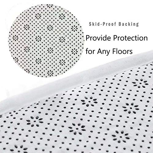 Alfombra redonda super suave para sala de estar, dormitorio, hogar, alfombra peluda, blanco y negro, cita vintage en Siguiendo tus sueños, imagen monocromática motivacional 3'3"-Round Estilo: 08.